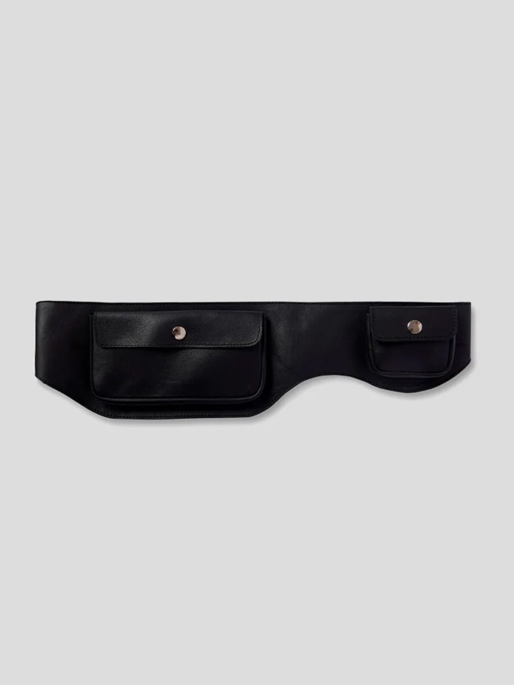 NWT Gimaguas Rino Belt in Black Noir Leather Pouch Pack Holder Accent Layer